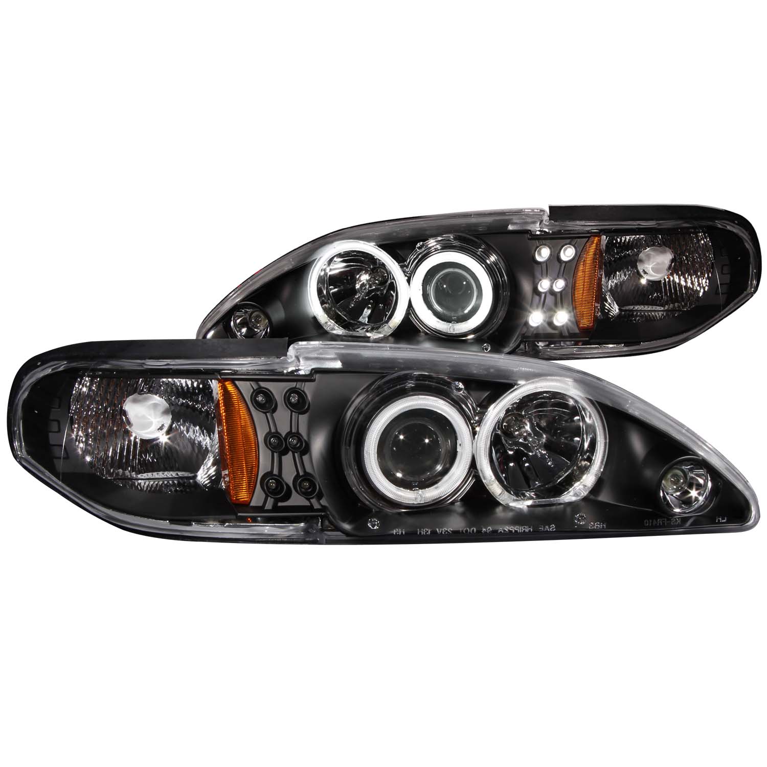 ANZO USA Projector Headlight Set w/Halo 121204