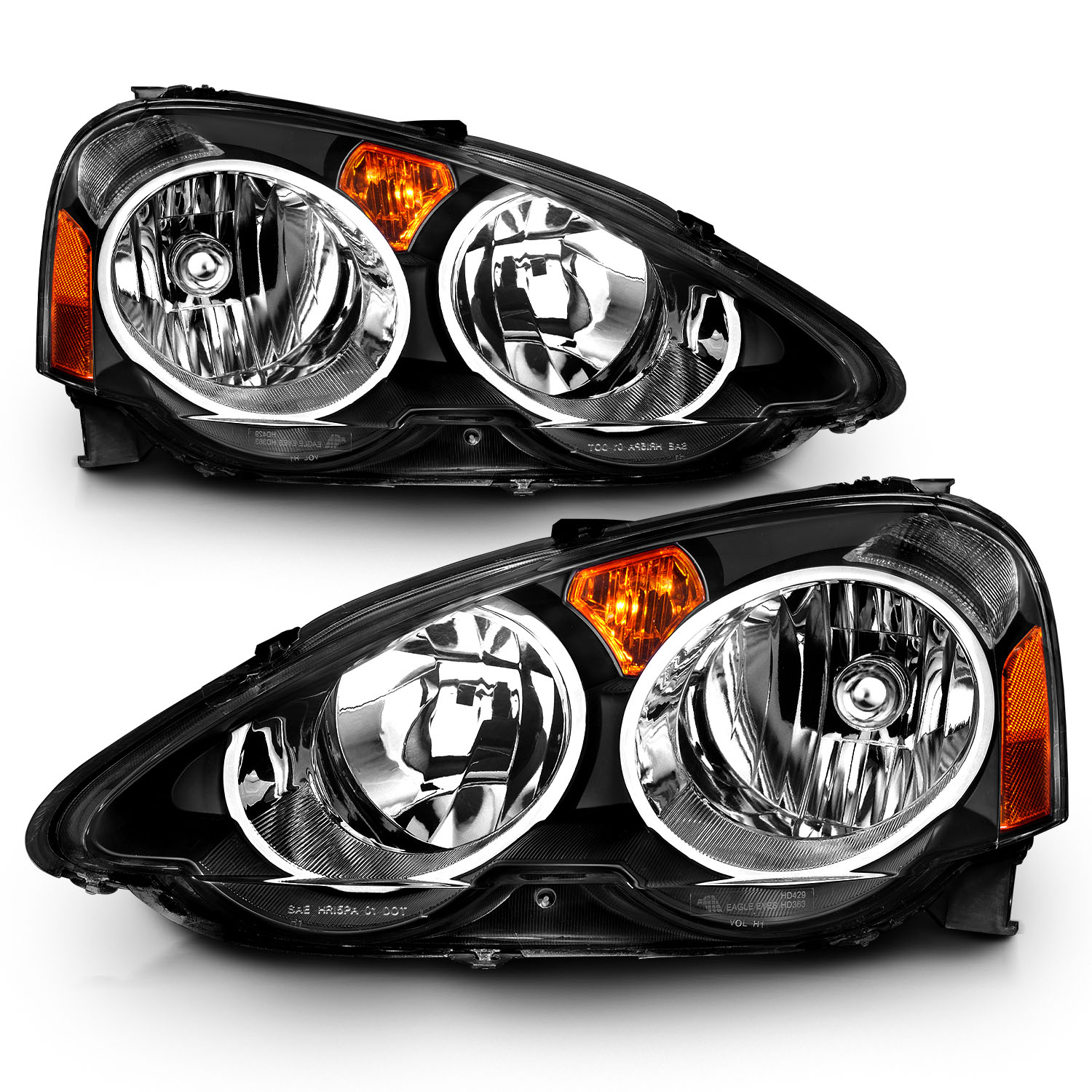 ANZO USA Crystal Headlight Set 121209