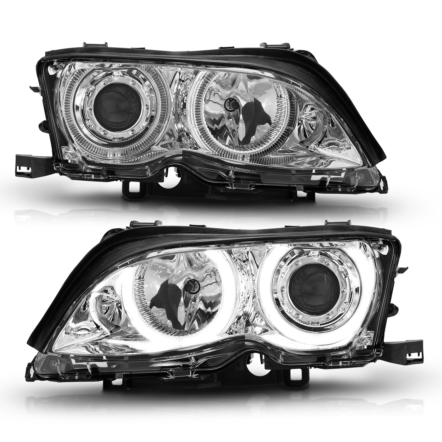 ANZO USA Projector Headlight Set w/Halo 121212