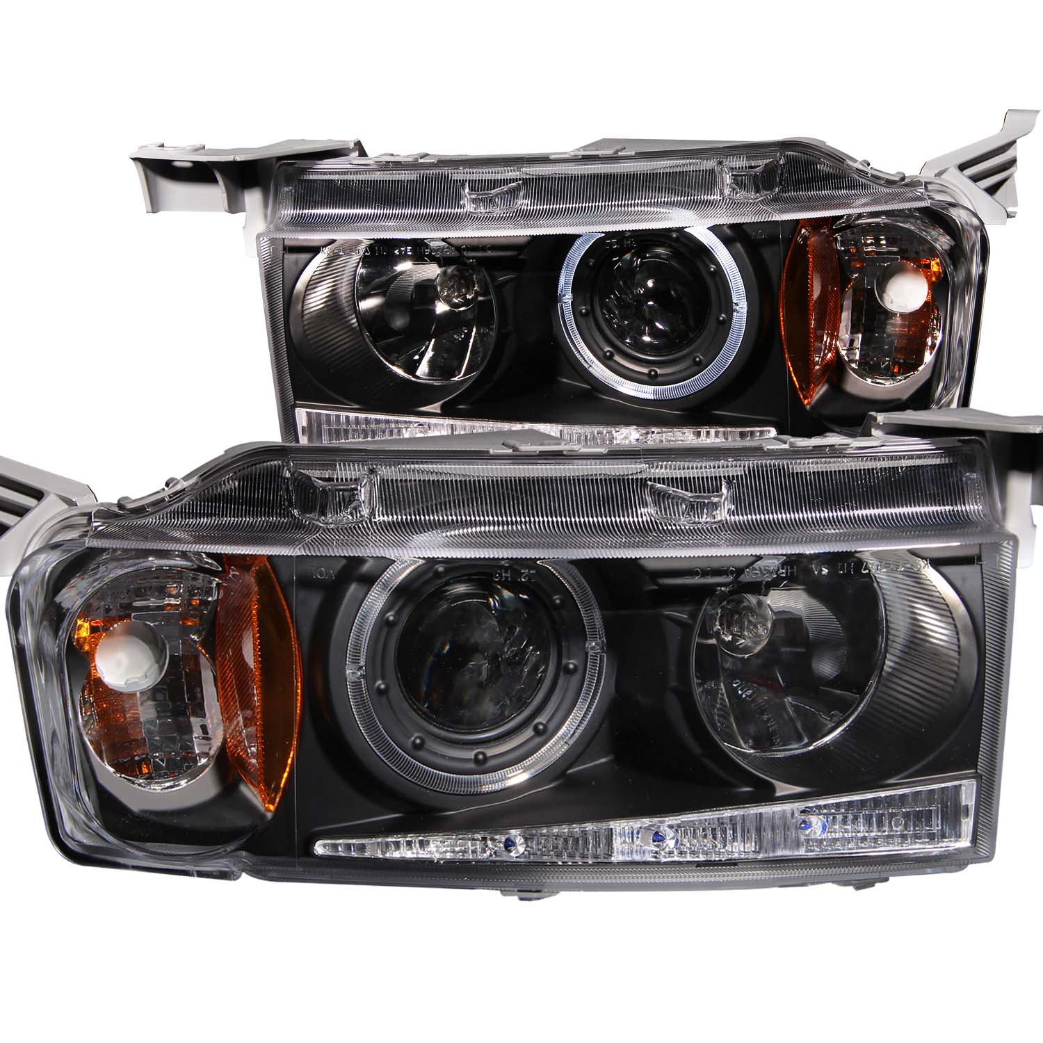 ANZO USA Projector Headlight Set w/Halo 121347
