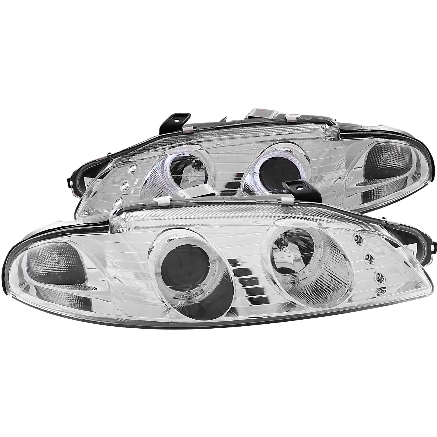 ANZO USA Projector Headlight Set w/2 Halos 121366