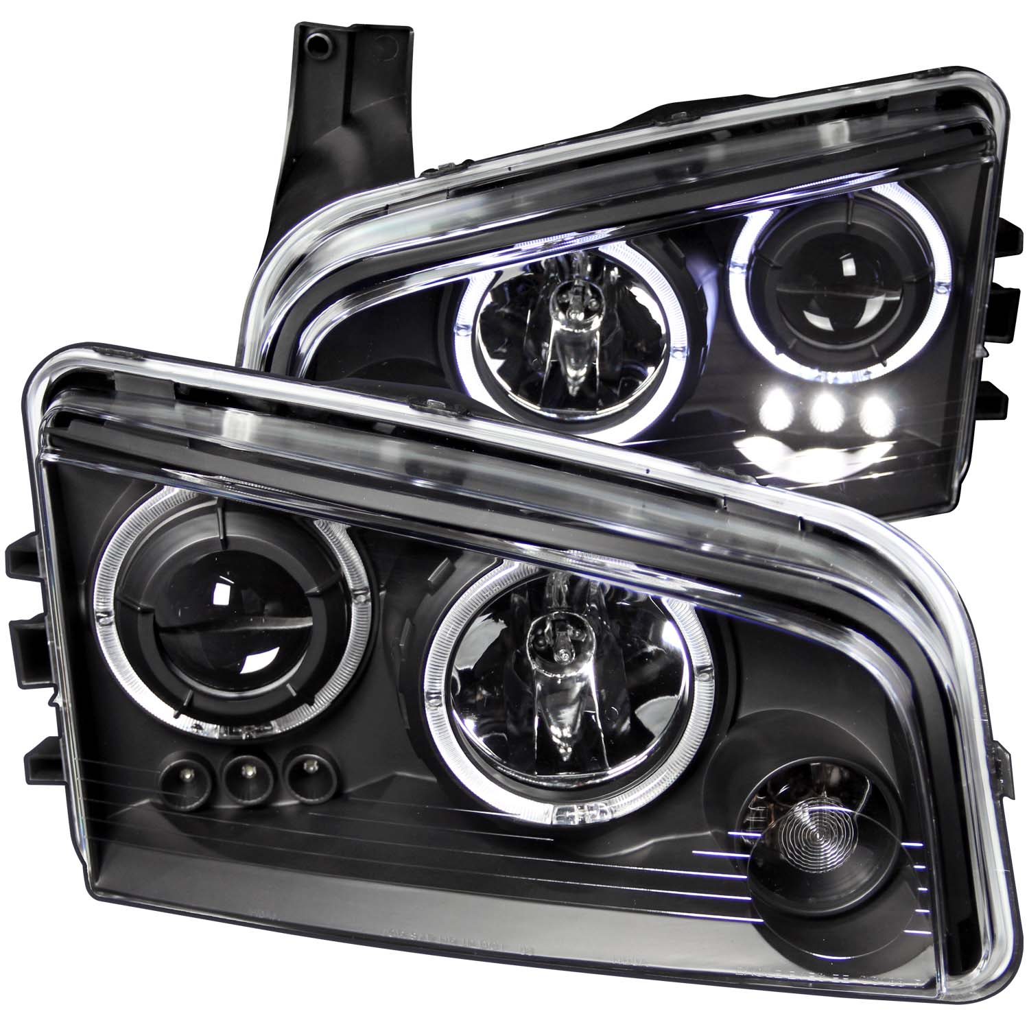 ANZO USA Projector Headlight Set w/Halo 121381