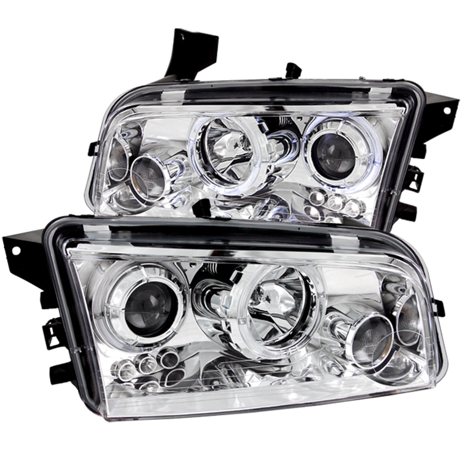 ANZO USA Projector Headlight Set w/Halo 121382