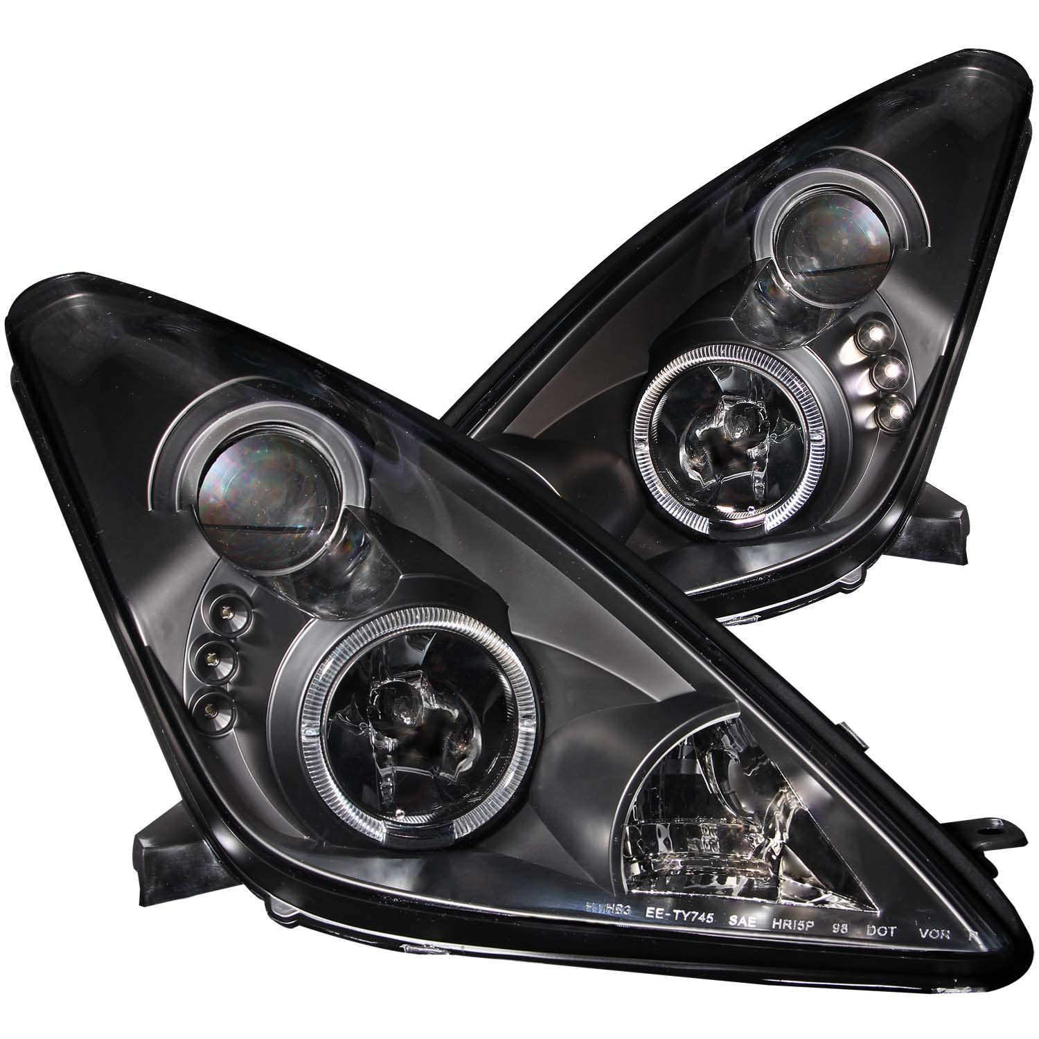 ANZO USA Projector Headlight Set w/Halo 121387