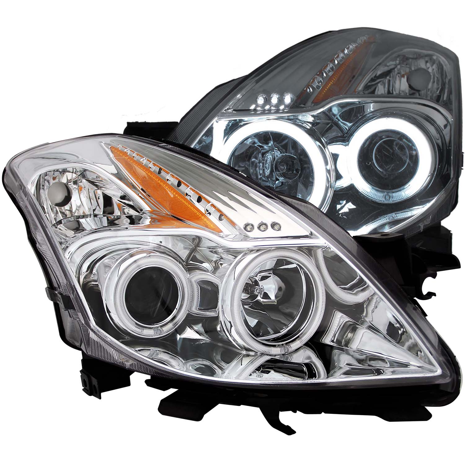 ANZO USA Projector Headlight Set w/Halo 121396