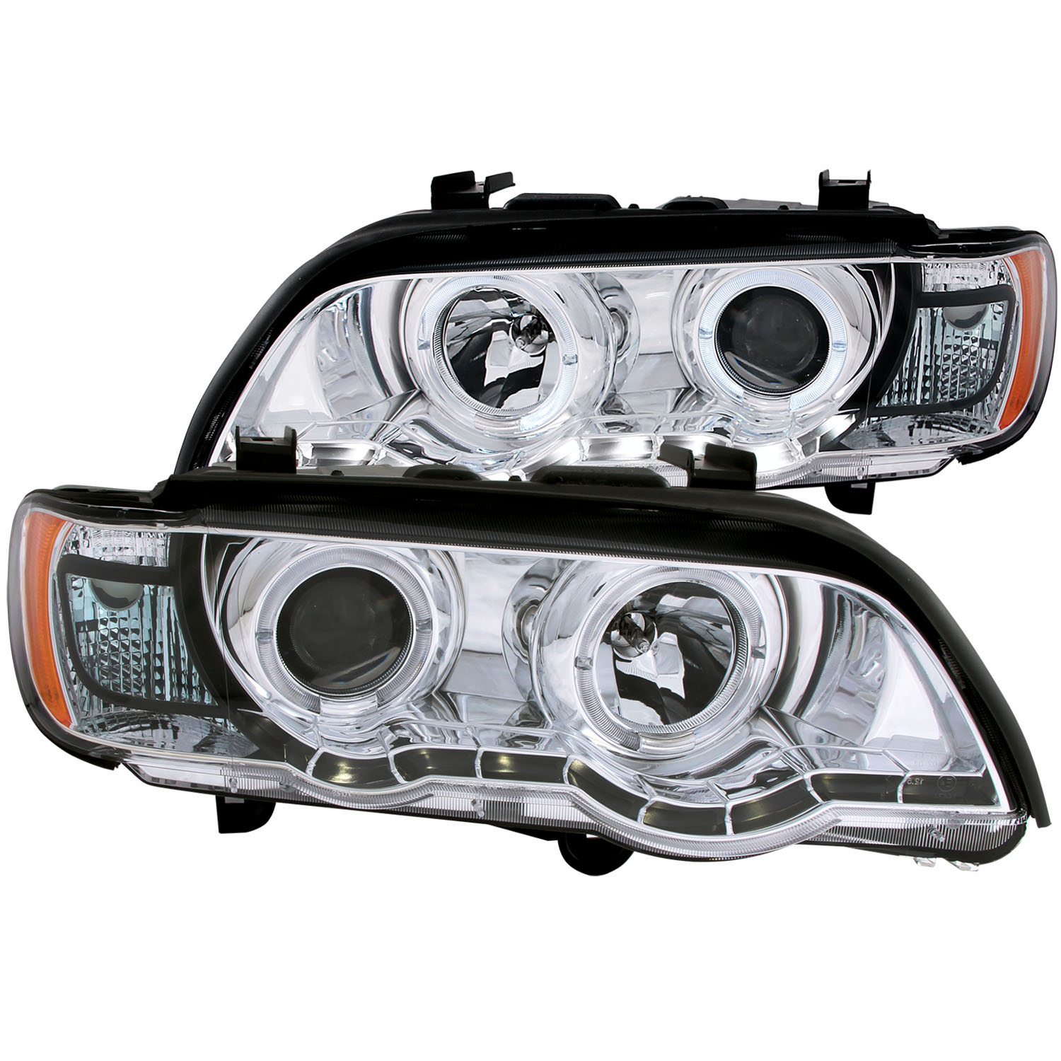 ANZO USA Projector Headlight Set w/Halo 121397