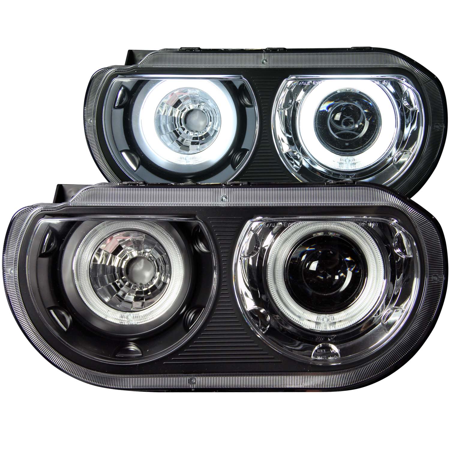 ANZO USA Projector Headlight Set w/Halo 121306