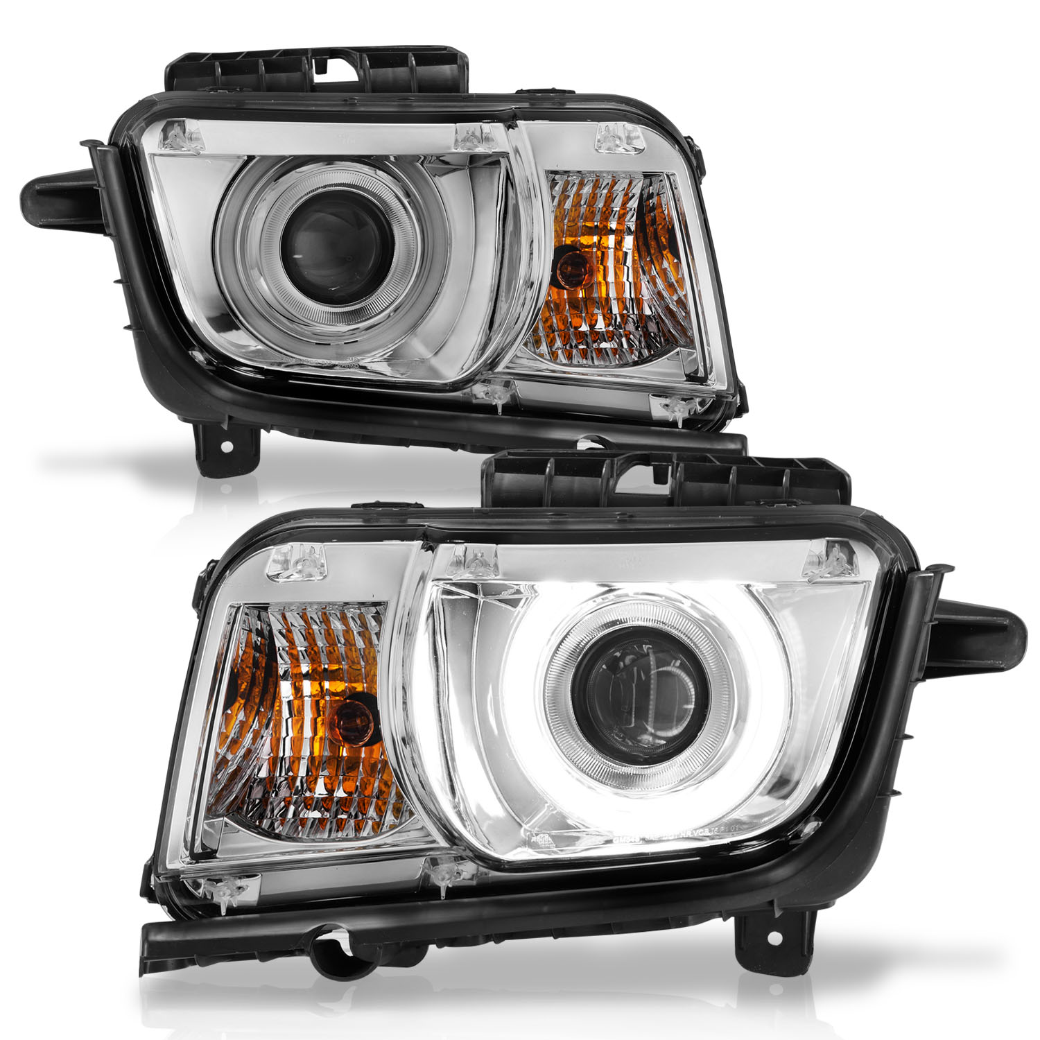 ANZO USA Projector Headlight Set w/Halo 121311