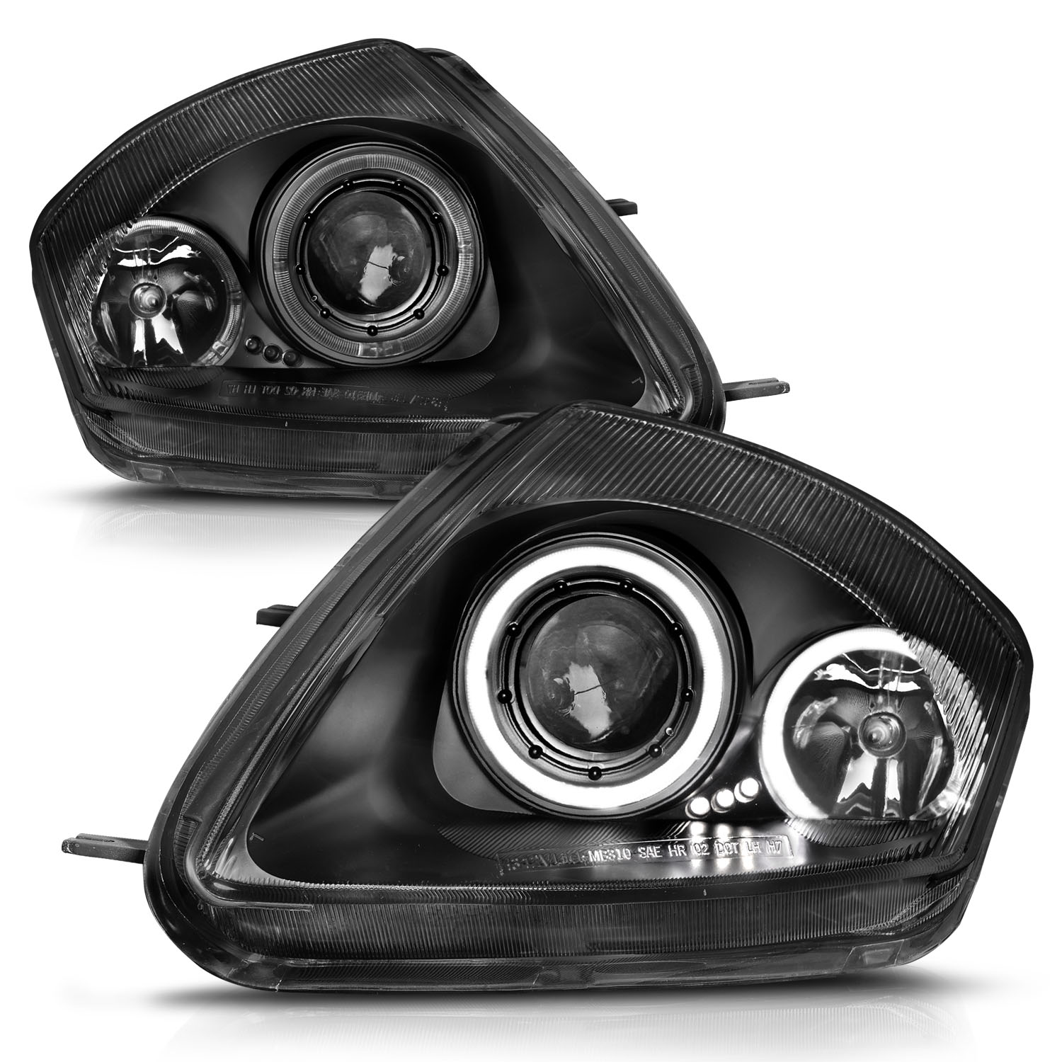 ANZO USA Projector Headlight Set w/Halo 121332