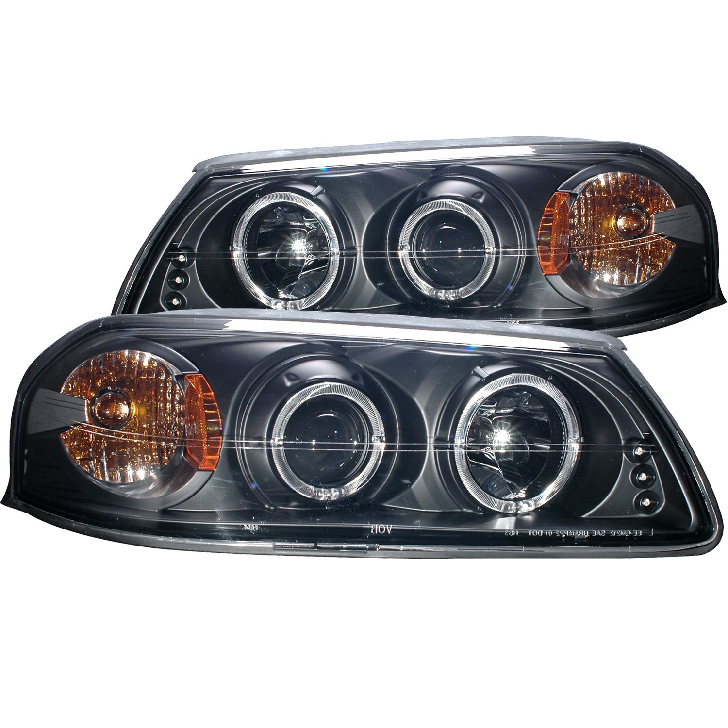 ANZO USA Projector Headlight Set w/Halo 121339