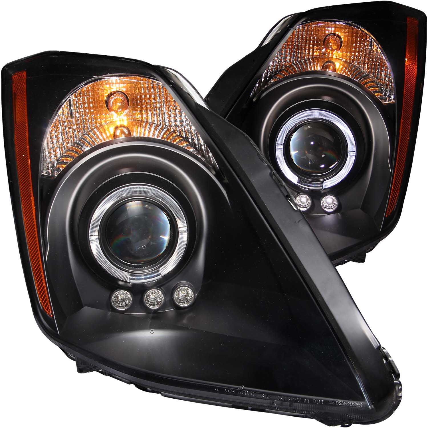 ANZO USA Projector Headlight Set w/Halo 121444