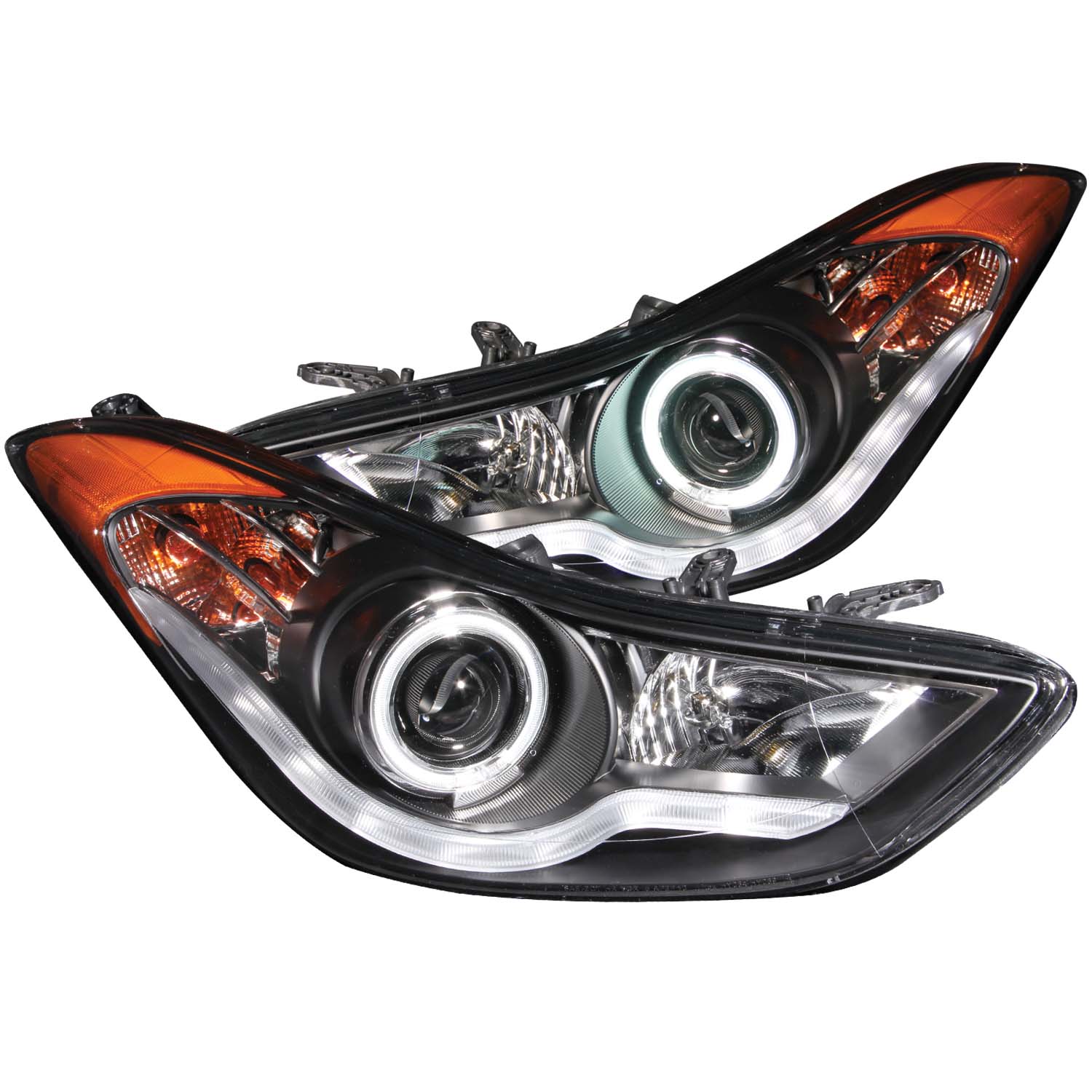 ANZO USA Projector Headlight Set w/Halo 121456