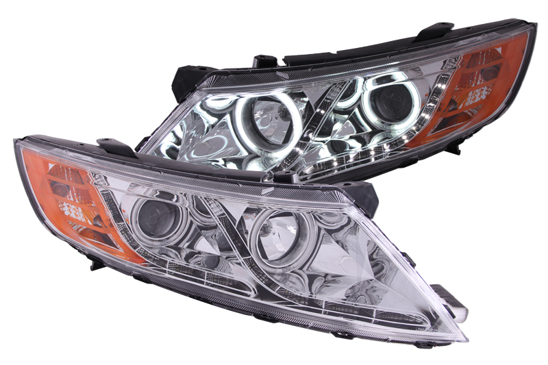 ANZO USA Projector Headlight Set w/Halo 121459