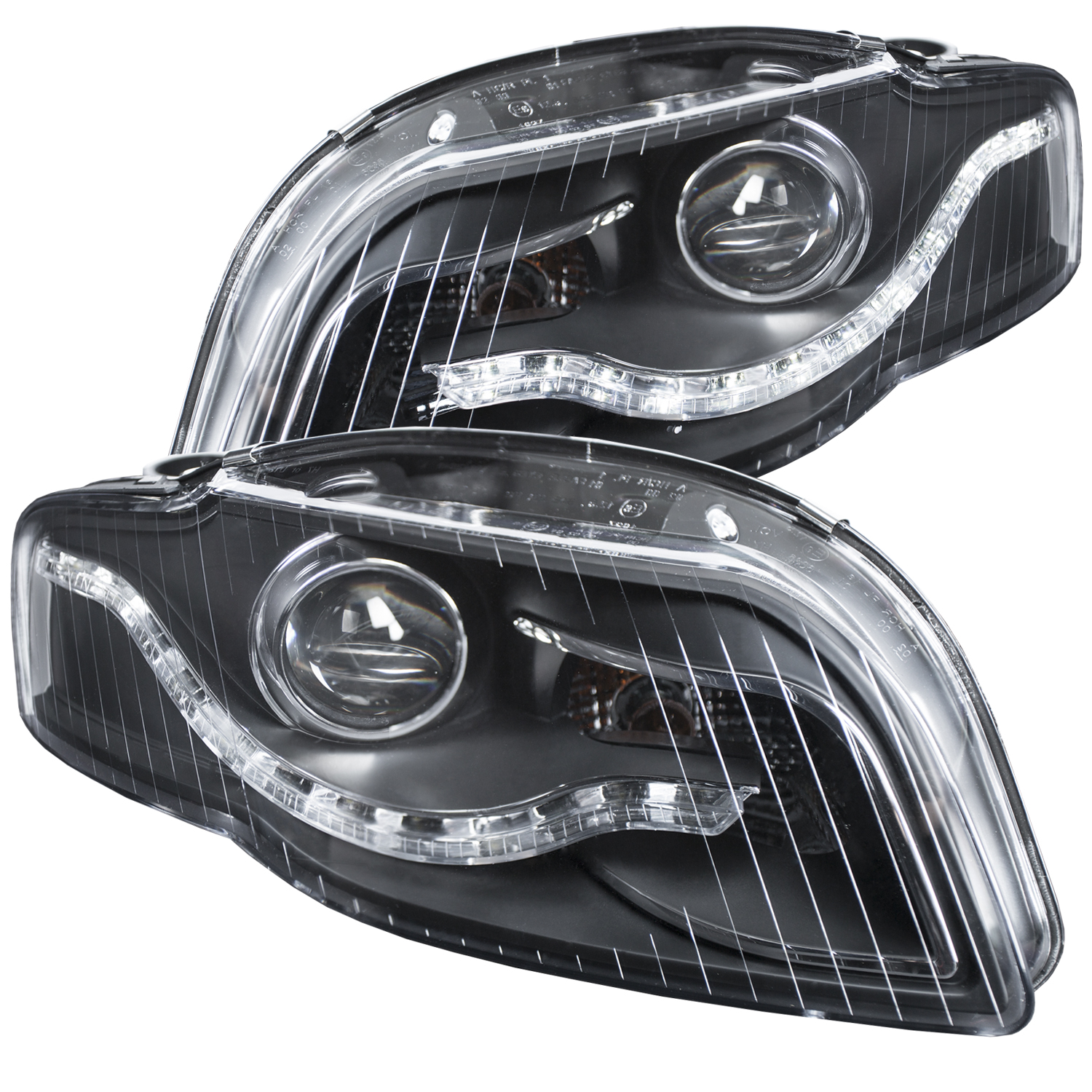ANZO USA Projector Headlight Set w/2 Halos 121484