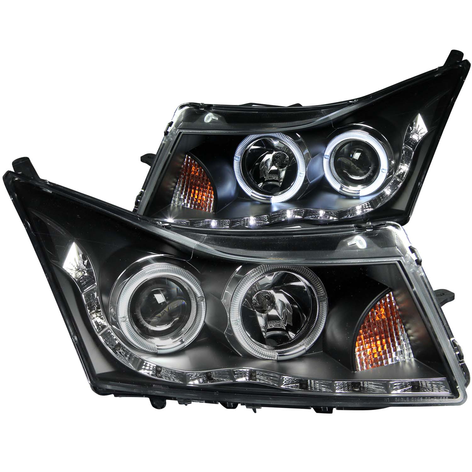 ANZO USA Projector Headlight Set w/Halo 121400