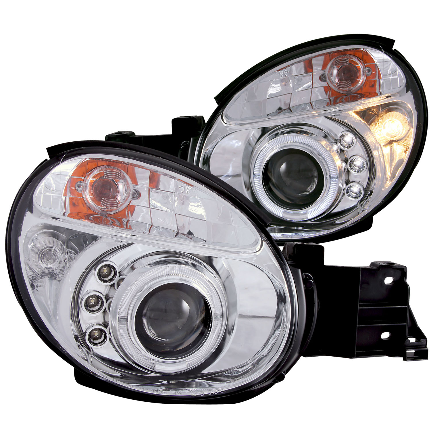 ANZO USA Projector Headlight Set w/Halo 121435