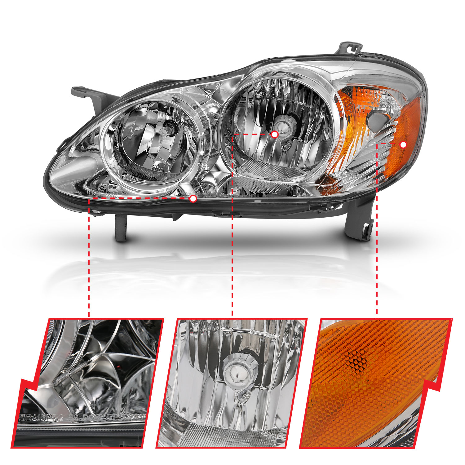 ANZO USA Crystal Headlights 121540