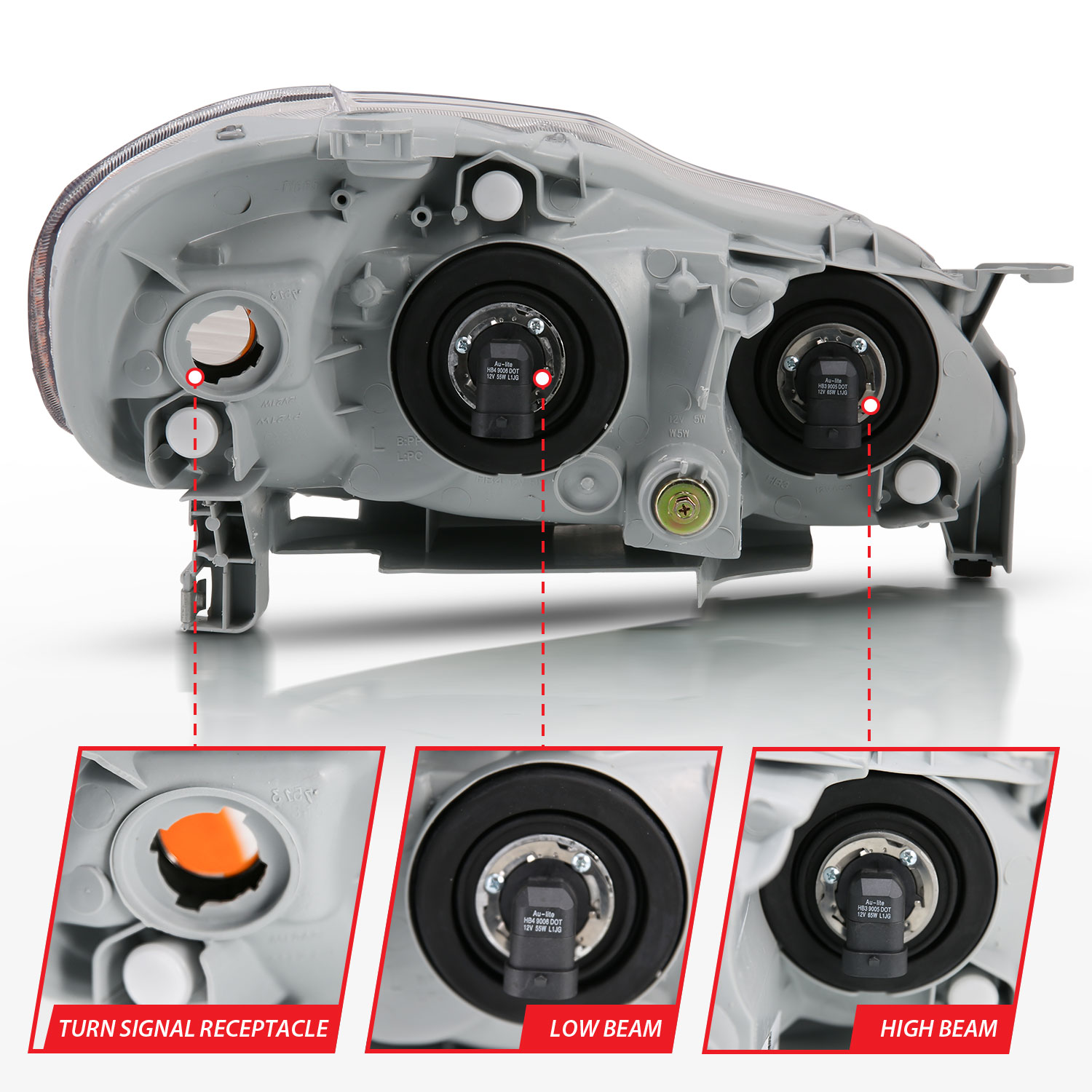 ANZO USA Crystal Headlights 121540