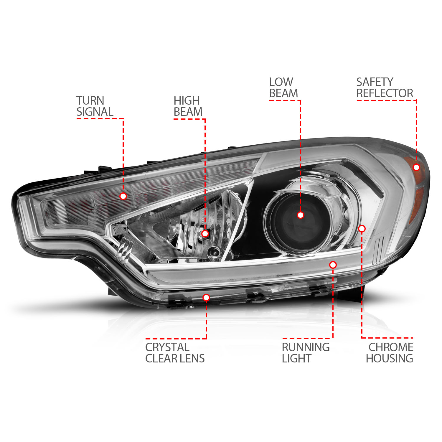 ANZO USA Projector Headlight 121561