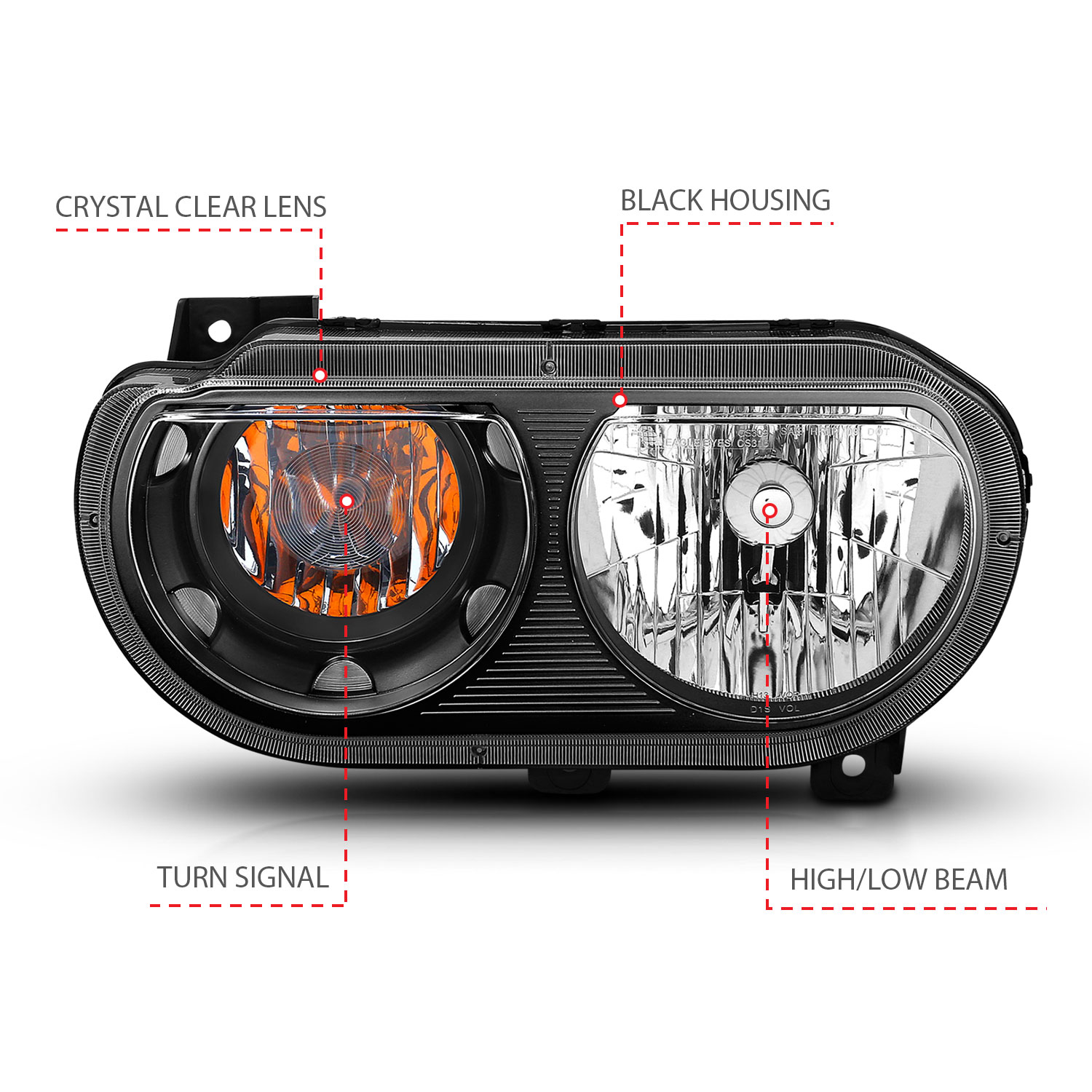 ANZO USA ANZO USA Crystal Headlights 121526