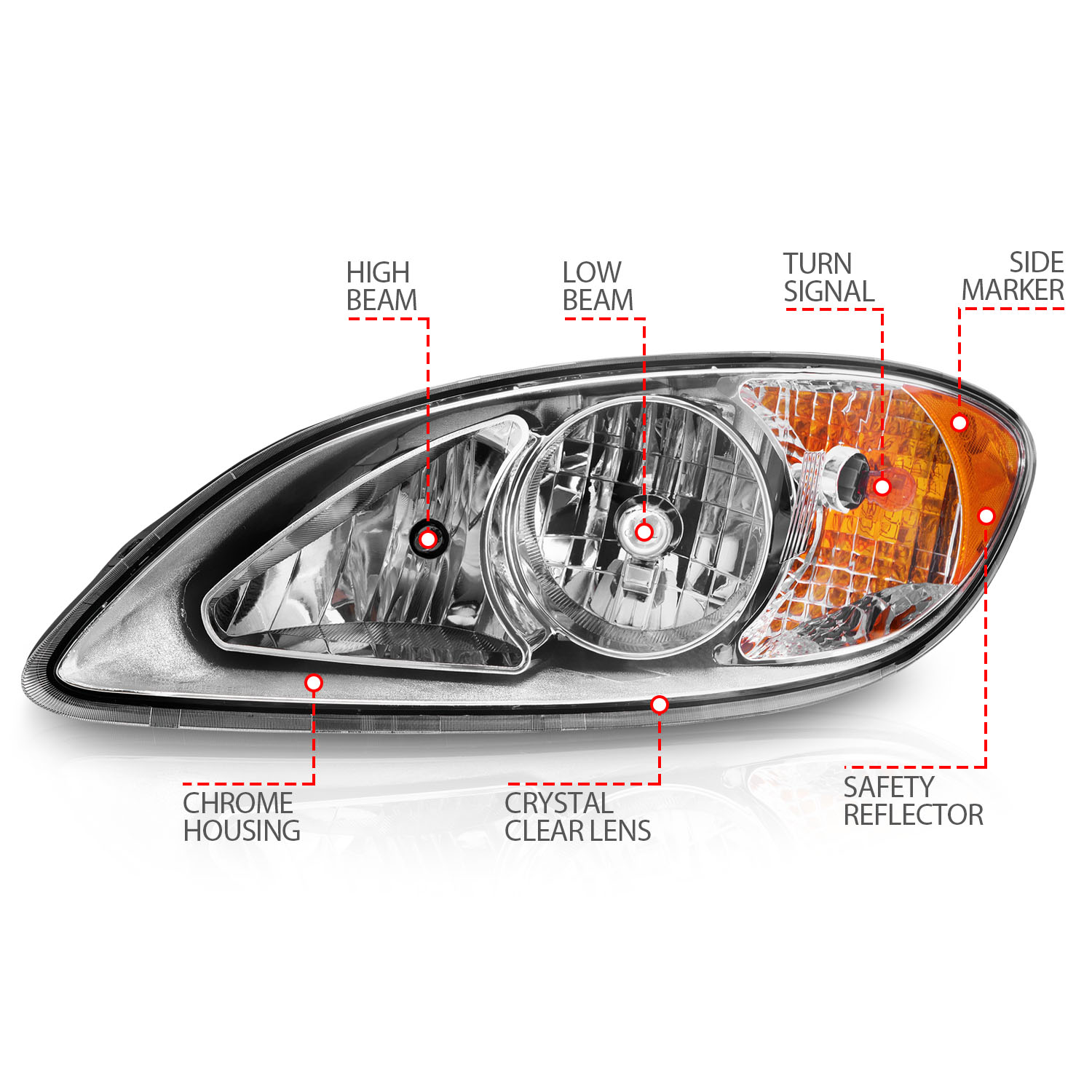 ANZO USA Commercial Truck Headlight 131033