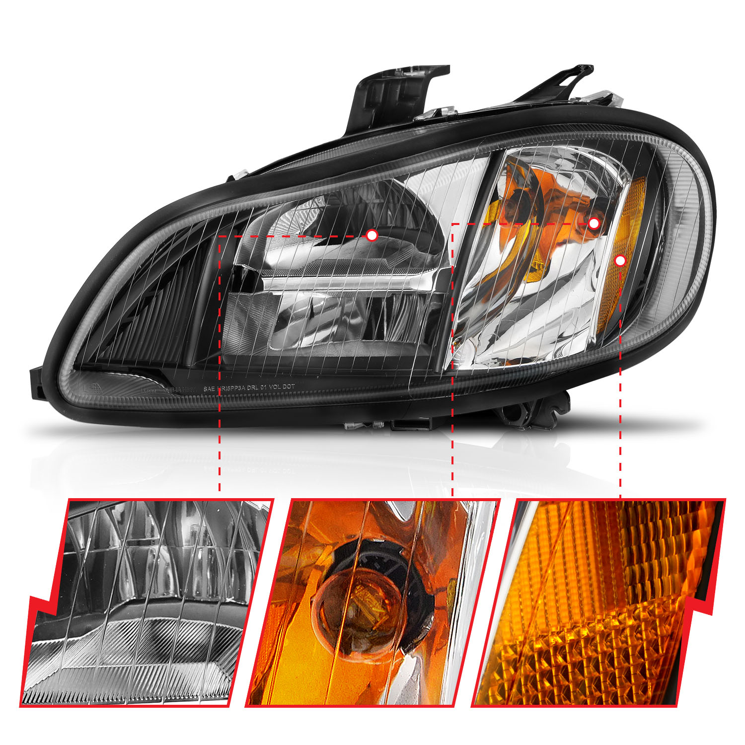 ANZO USA LED Commercial Truck Headlight 131030