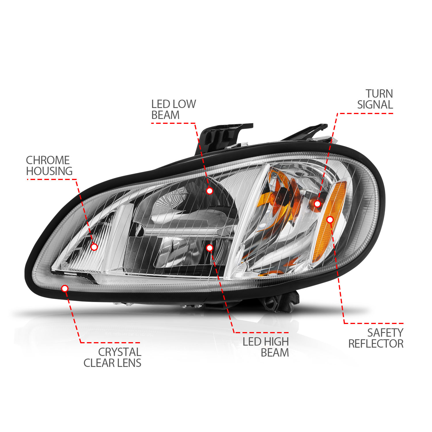ANZO USA LED Commercial Truck Headlight 131031