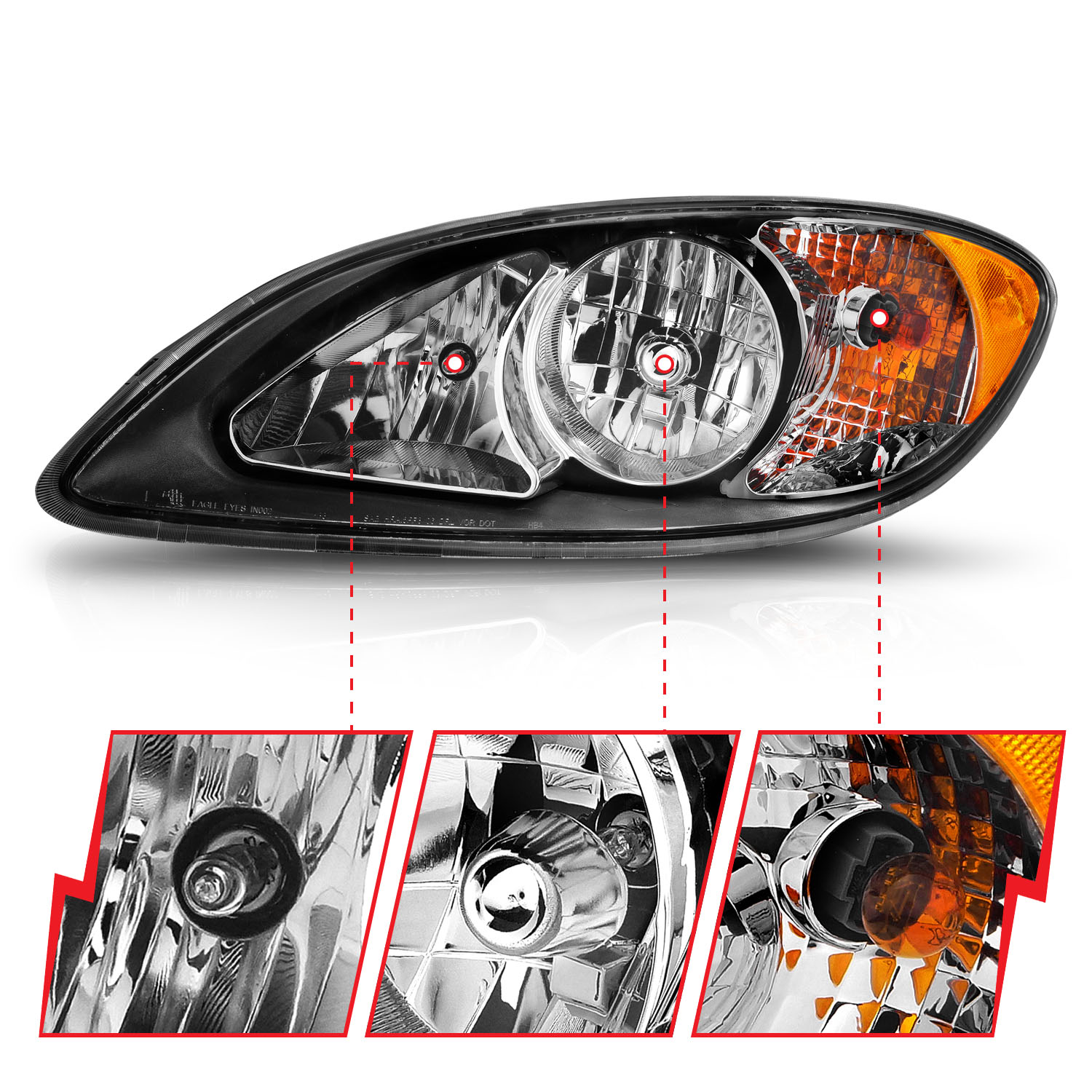 ANZO USA Commercial Truck Headlight 131032