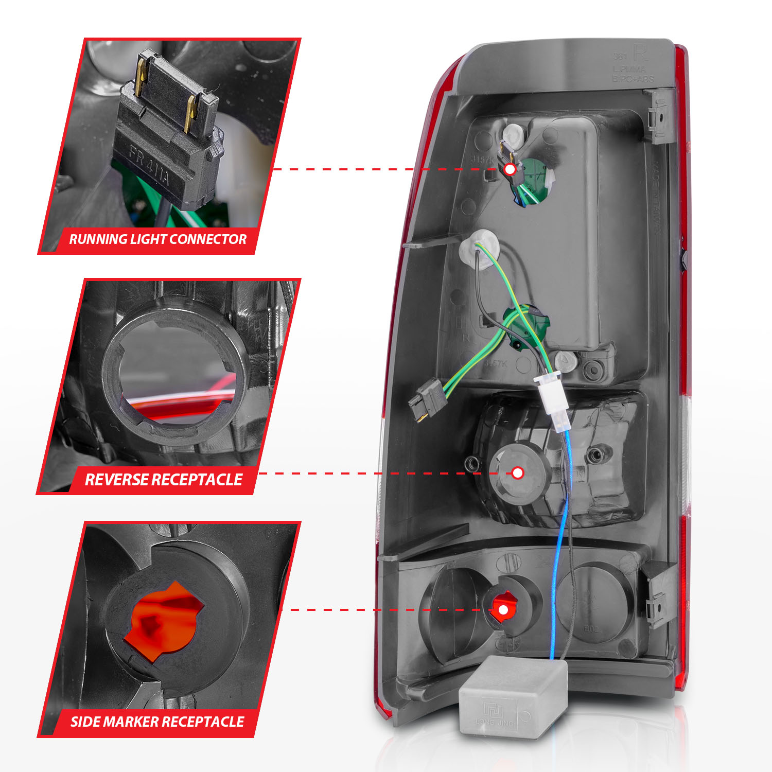 ANZO USA Tail Light Assembly 311007