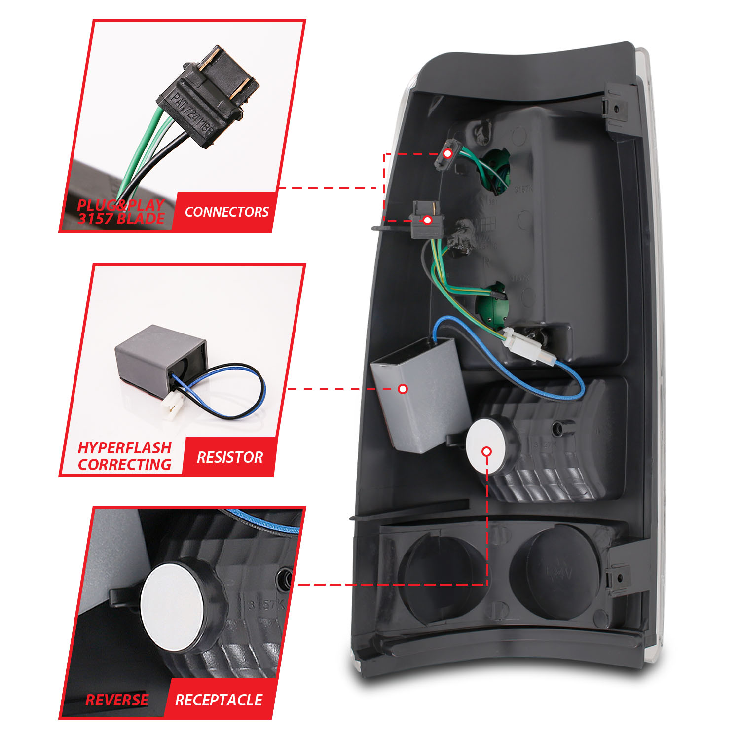 ANZO USA Tail Light Assembly 311010