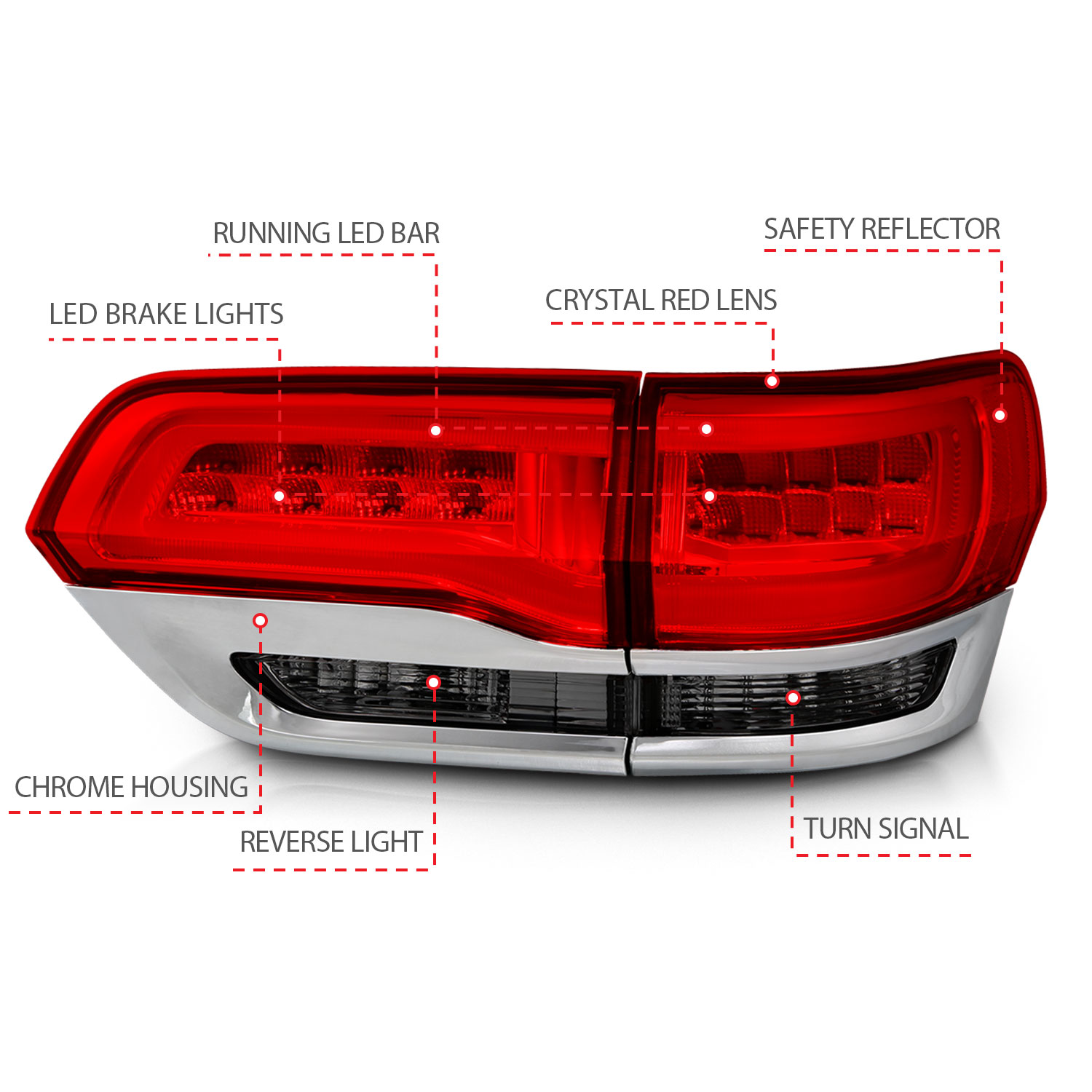 ANZO USA Tail Light Assembly 311251