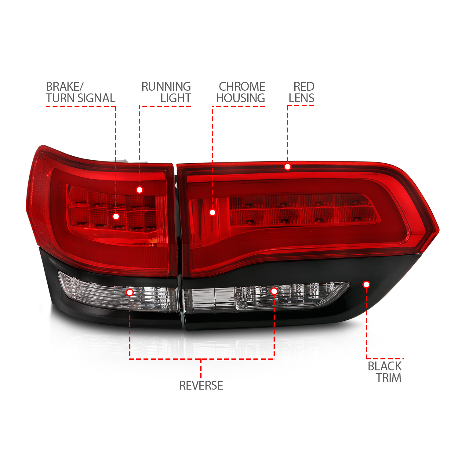ANZO USA Tail Light Assembly 311268