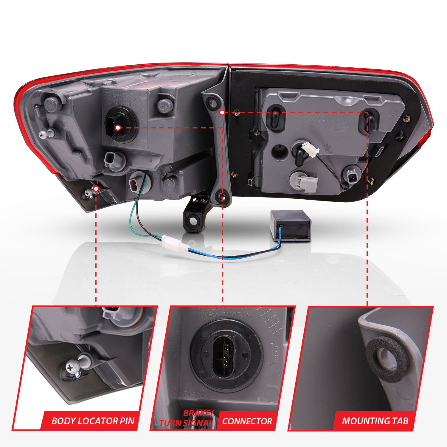 ANZO USA Tail Light Assembly 311269