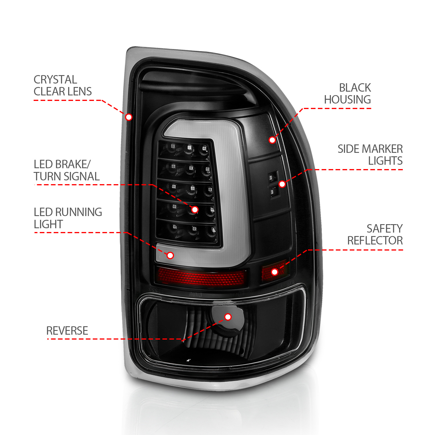 ANZO USA Tail Light Assembly 311347