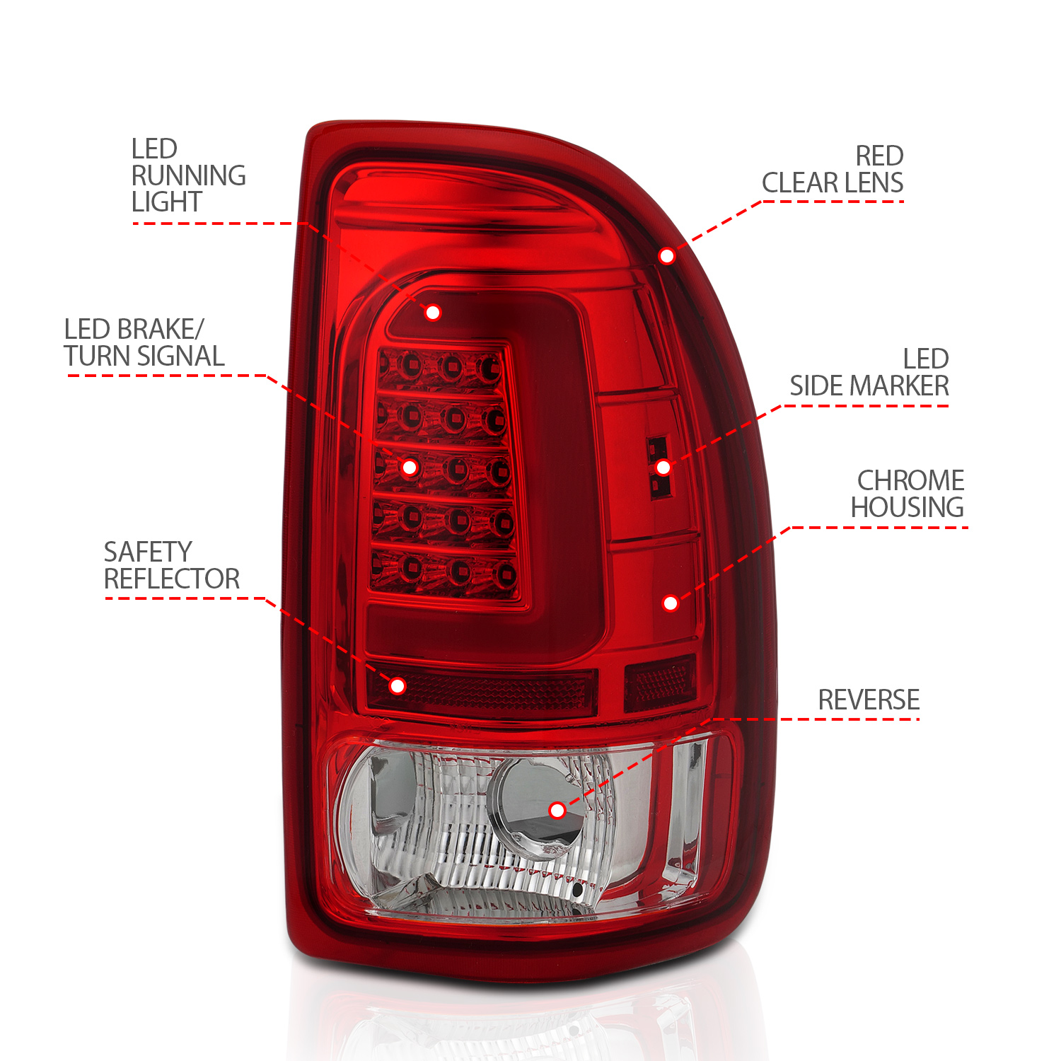 ANZO USA Tail Light Assembly 311349
