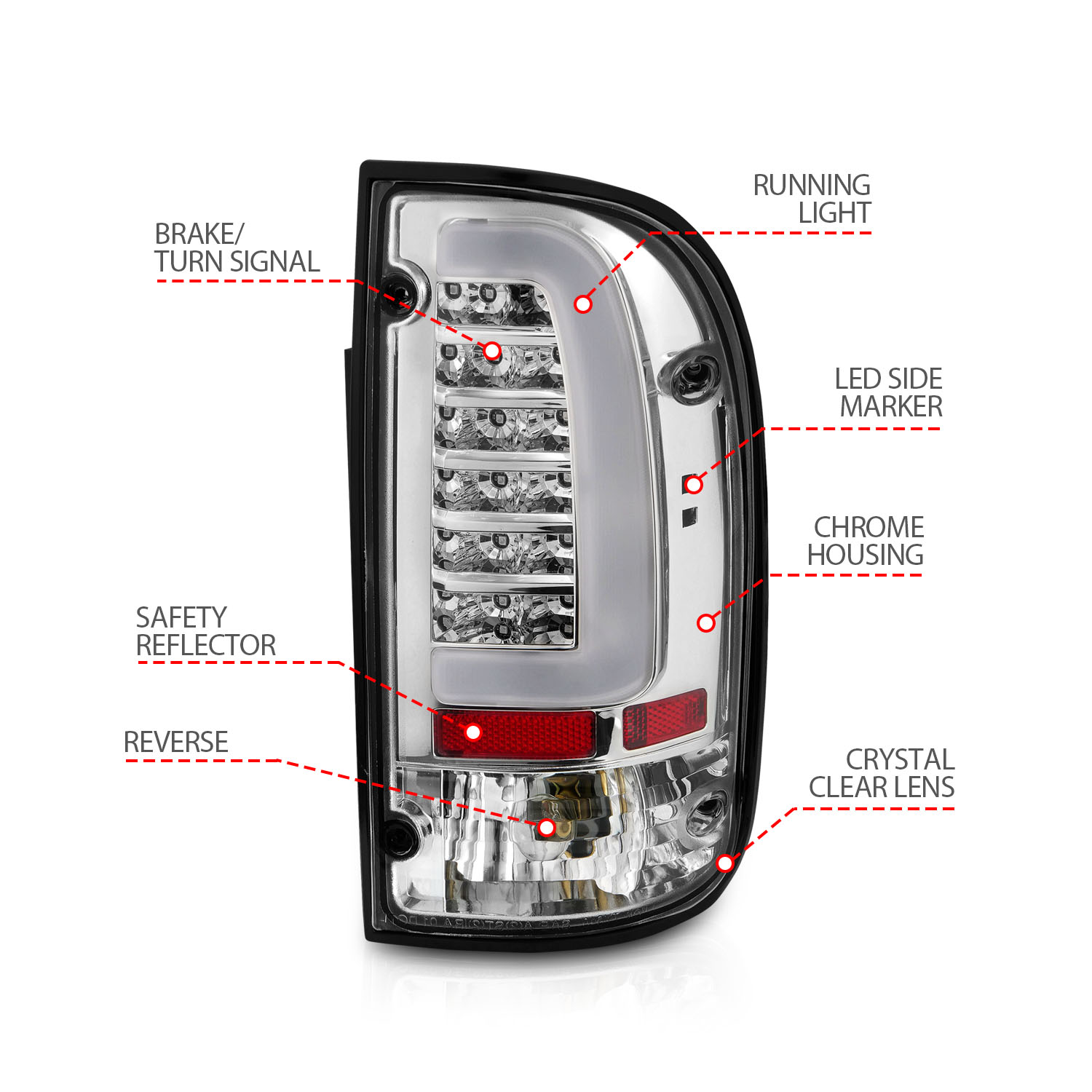 ANZO USA Tail Light Assembly 311355