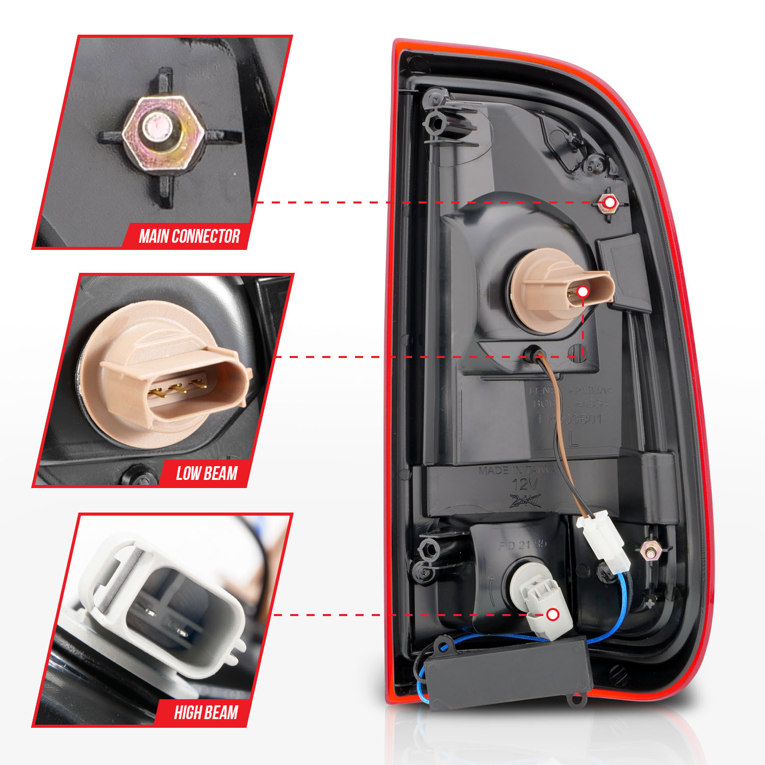 ANZO USA Tail Light Assembly 311358