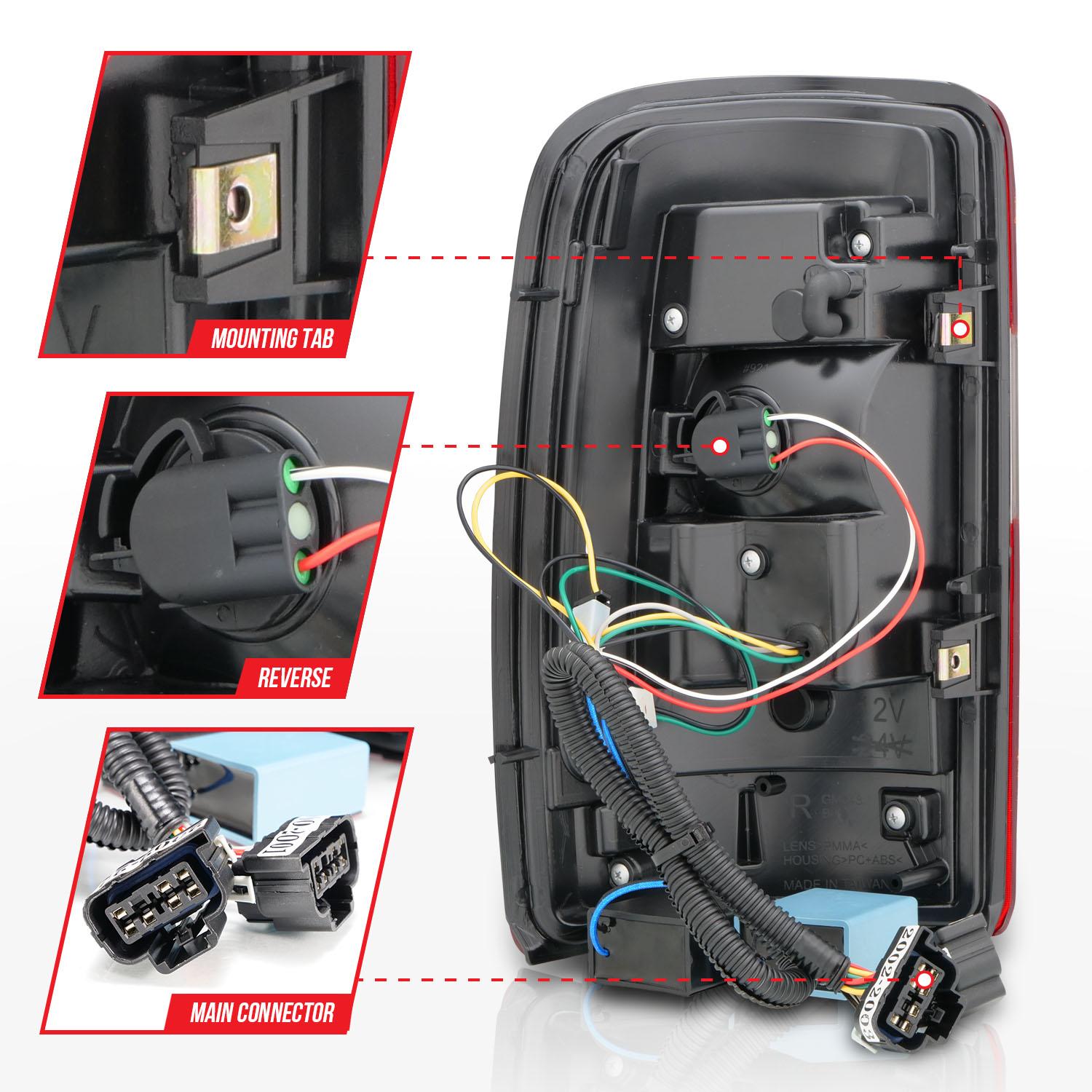 ANZO USA Tail Light Assembly 311362