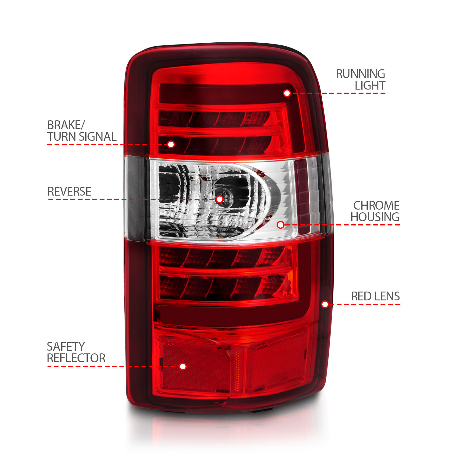 ANZO USA Tail Light Assembly 311364