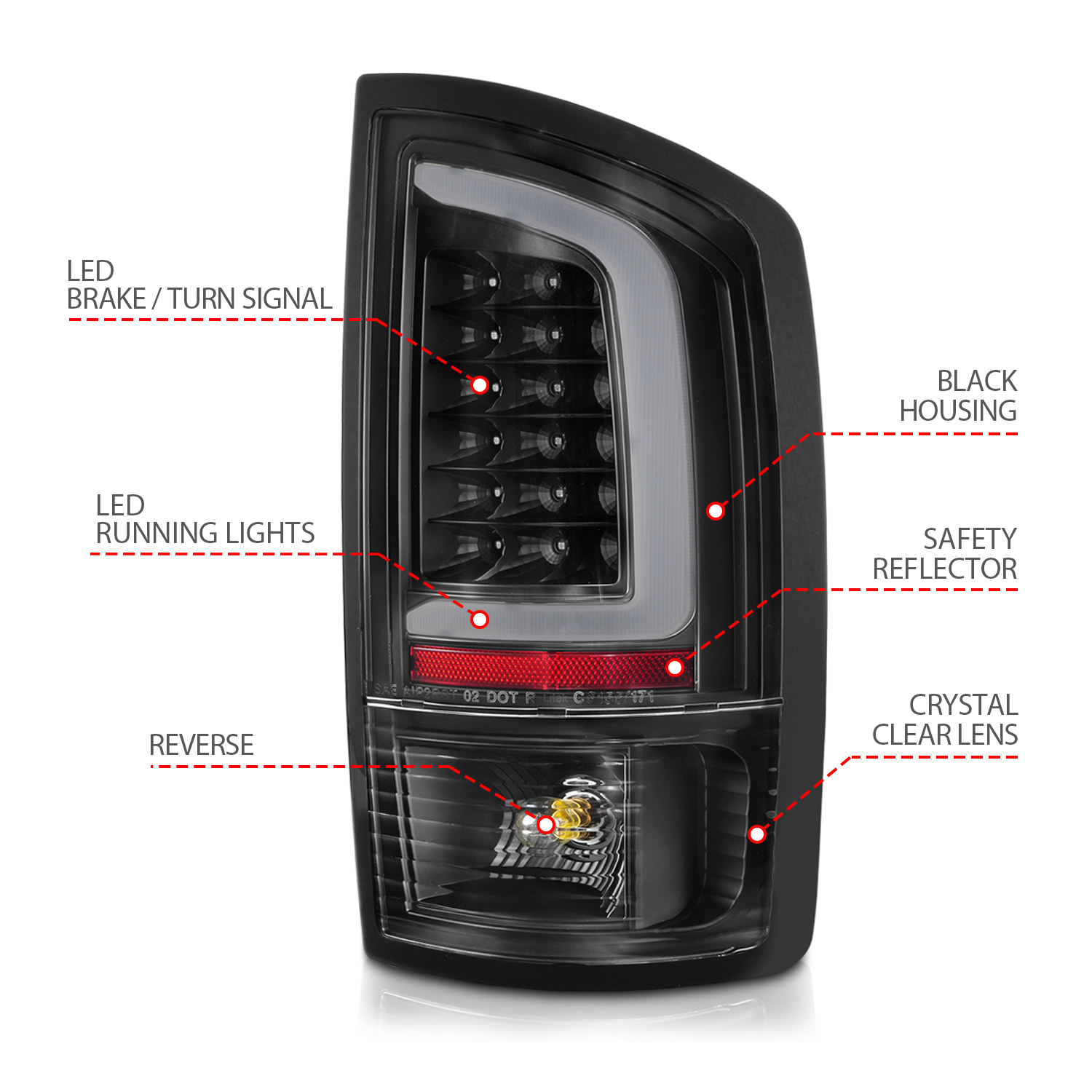 ANZO USA Tail Light Assembly 311368