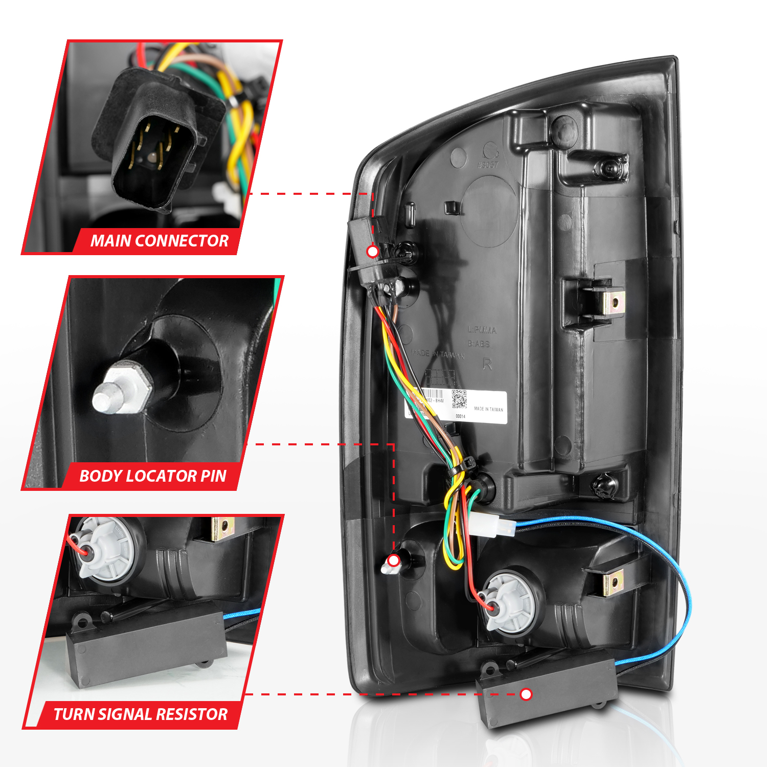 ANZO USA Tail Light Assembly 311369