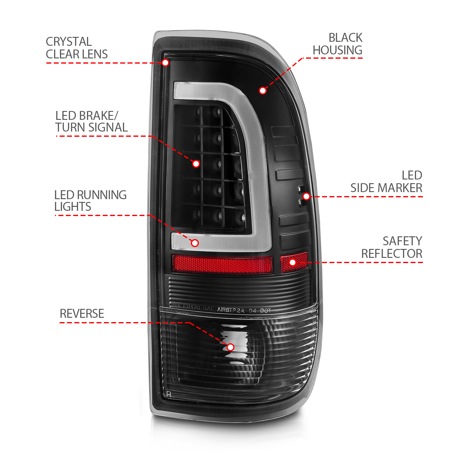 ANZO USA Tail Light Assembly 311377