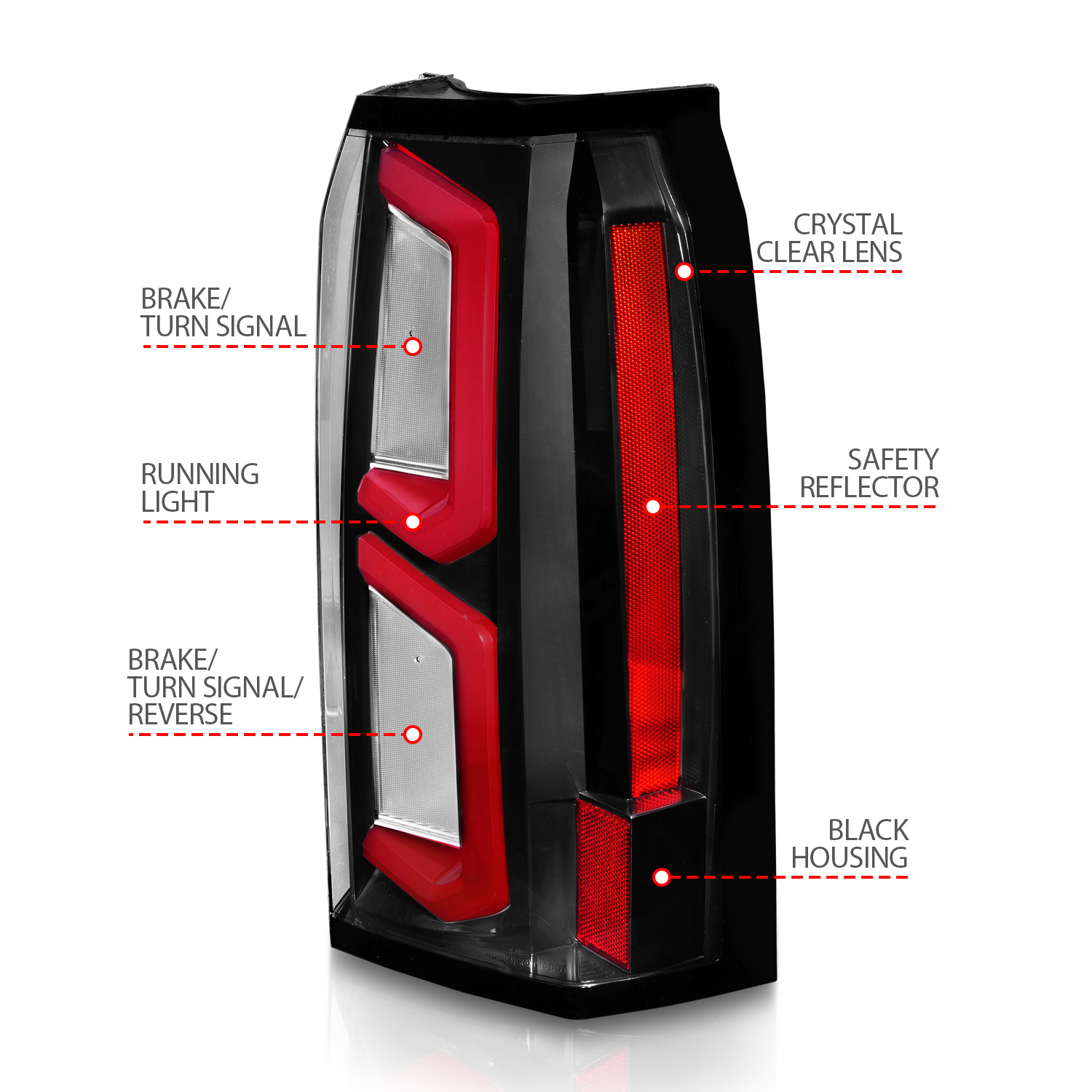 ANZO USA Tail Light Assembly 311374