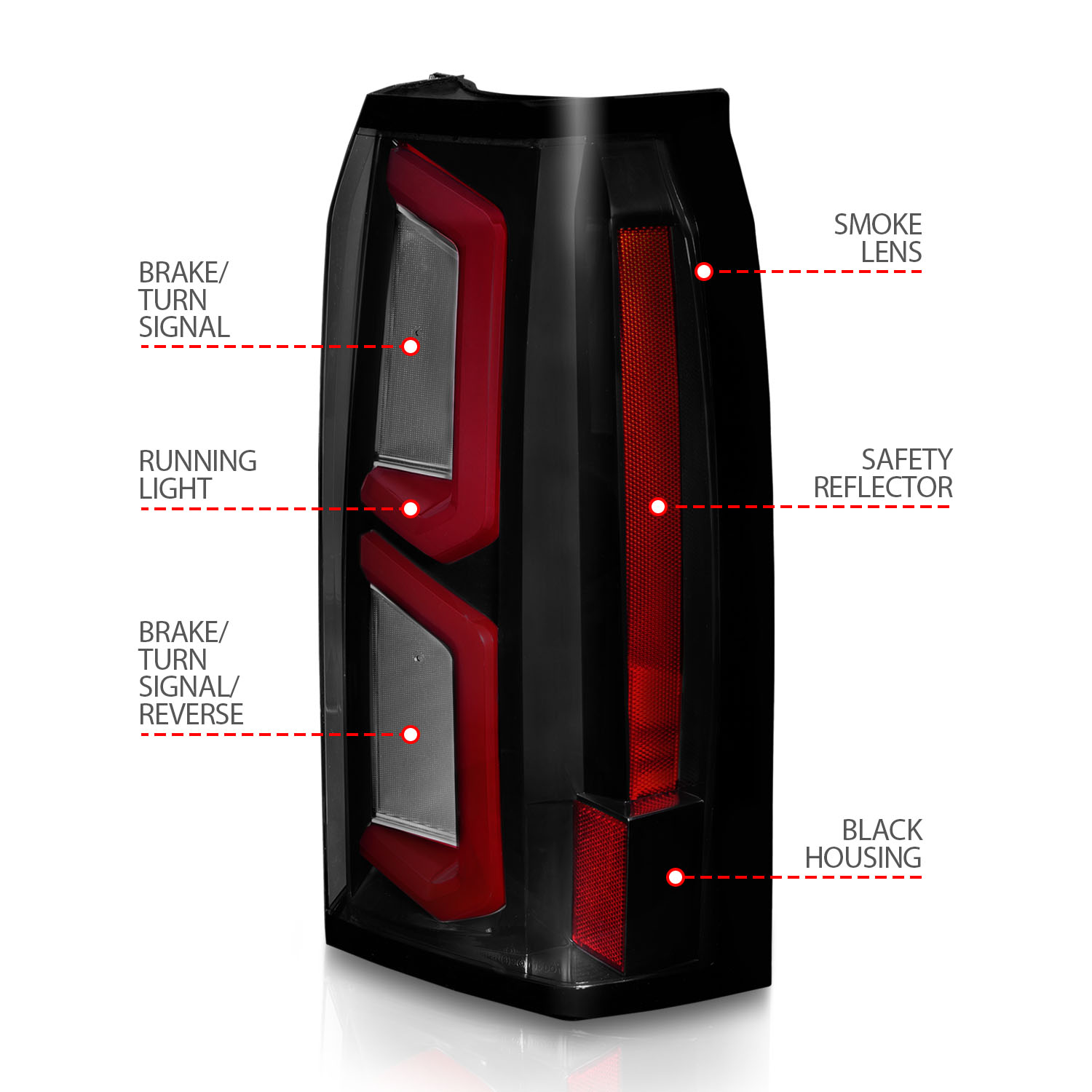 ANZO USA Tail Light Assembly 311375