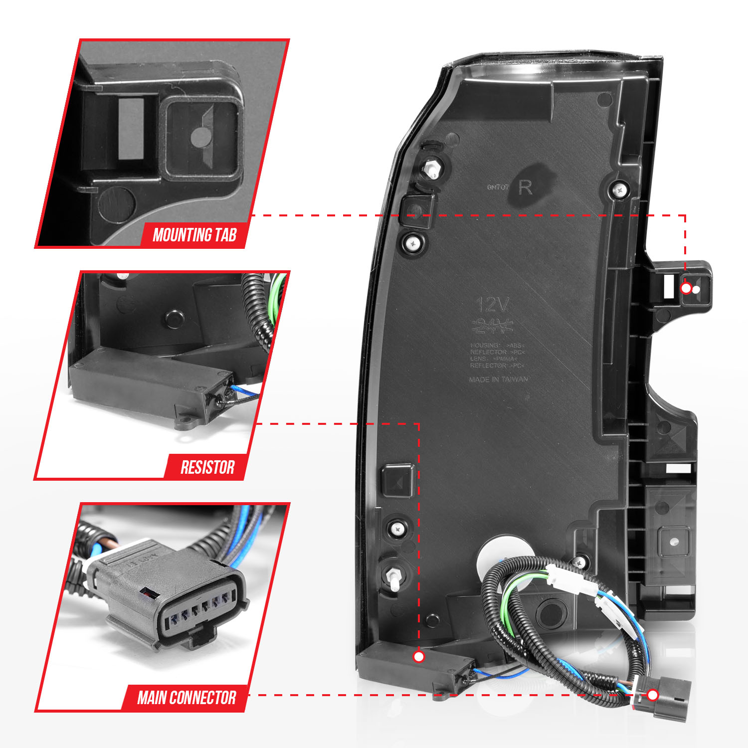 ANZO USA Tail Light Assembly 311376