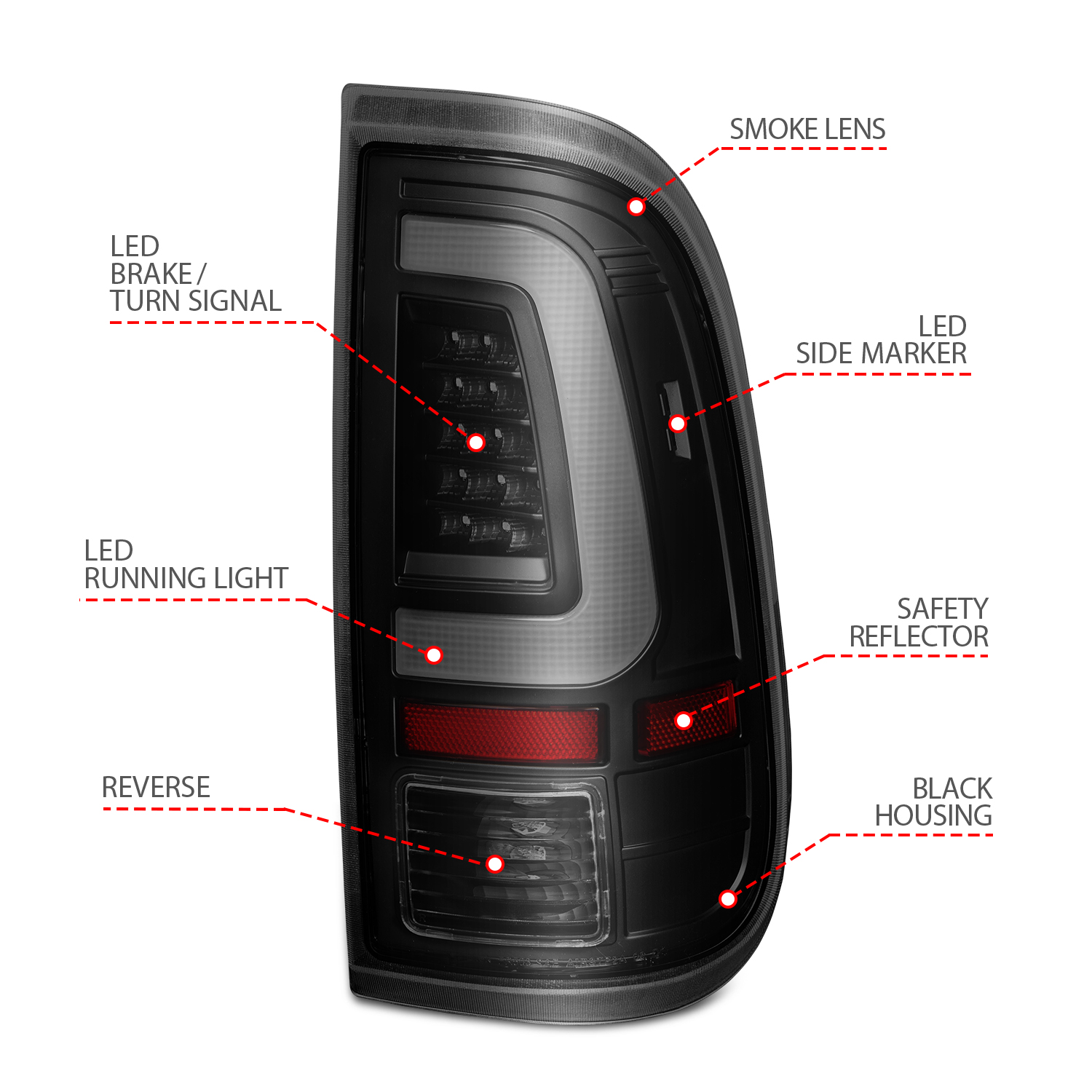 ANZO USA Tail Light Assembly 311379