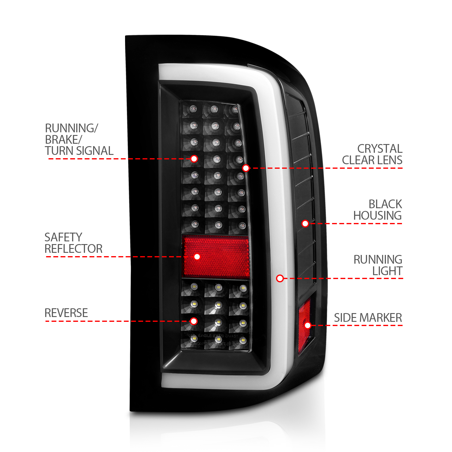 ANZO USA Tail Light Assembly 311380