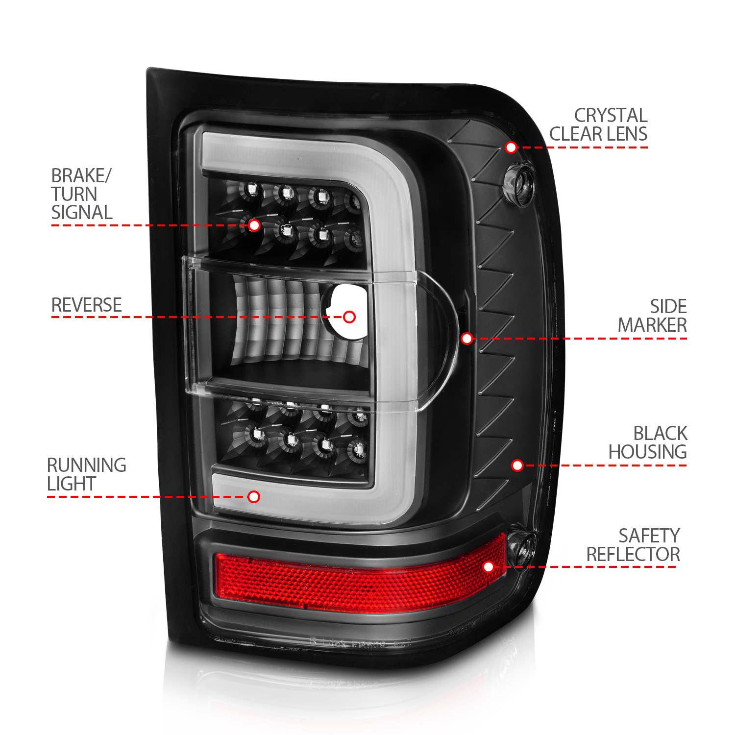 ANZO USA Tail Light Assembly 311390