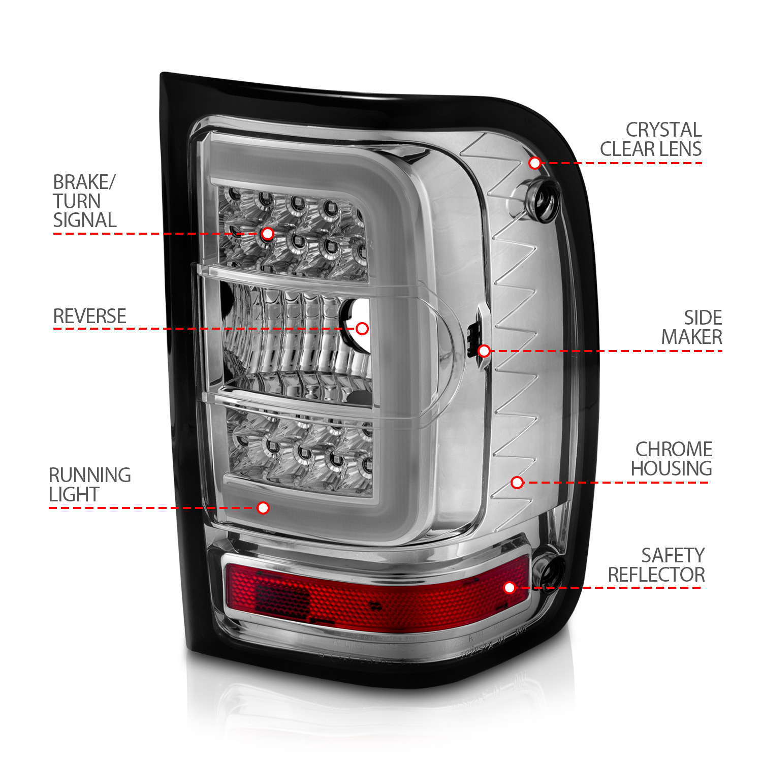 ANZO USA Tail Light Assembly 311392