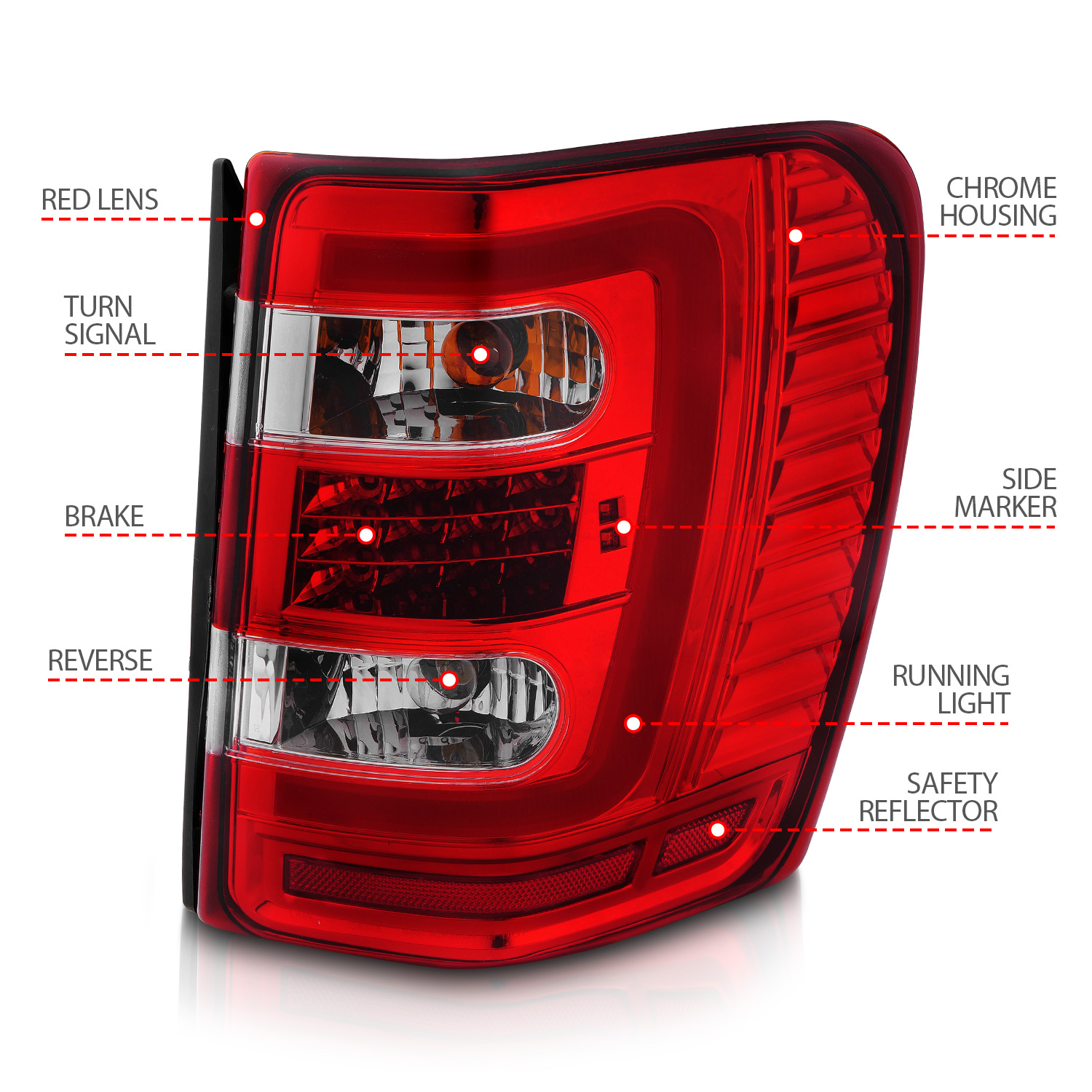ANZO USA Tail Light Assembly 311396